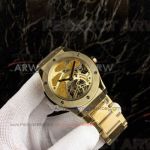 Perfect Replica Hublot All Gold Bezel All Gold Hollow Dial 42mm Watch